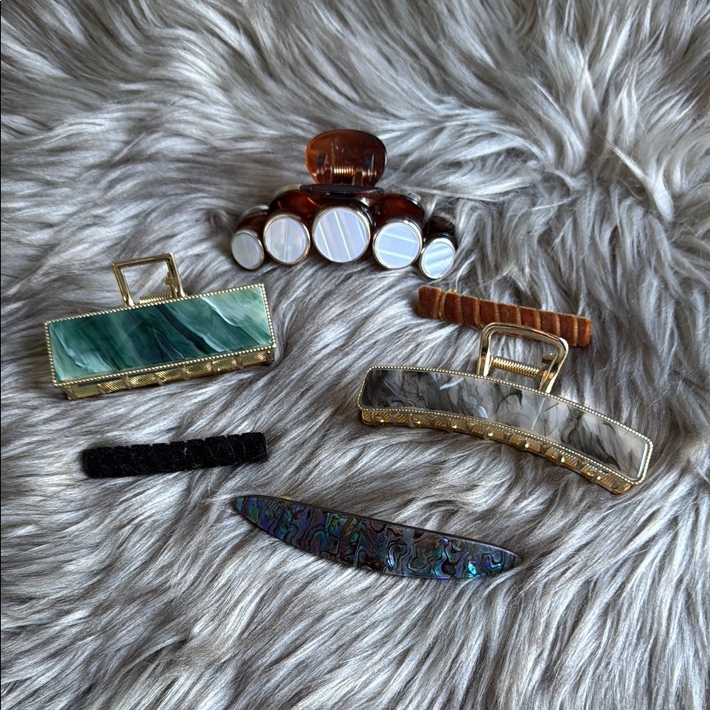 Elegant Multi-Color Hair Clip Set